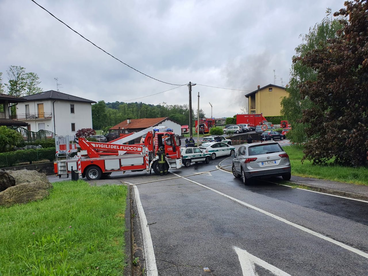esplosione in una villetta
