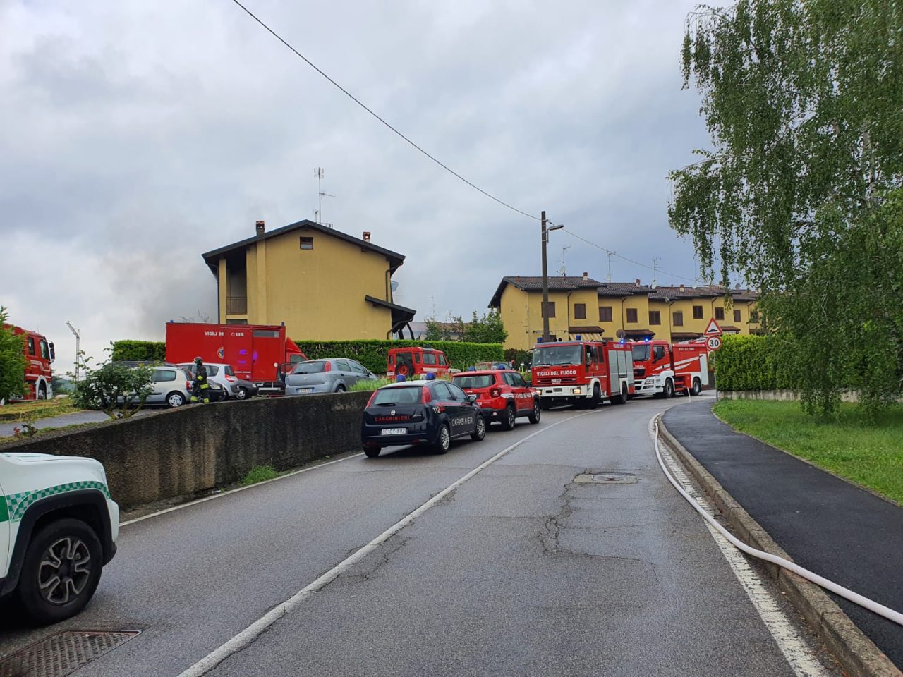 esplosione in una villetta