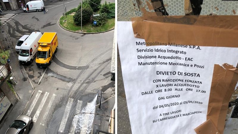 Odore di cloro nell’acqua a Corsico: operai ancora al lavoro sulla rete idrica VIDEO