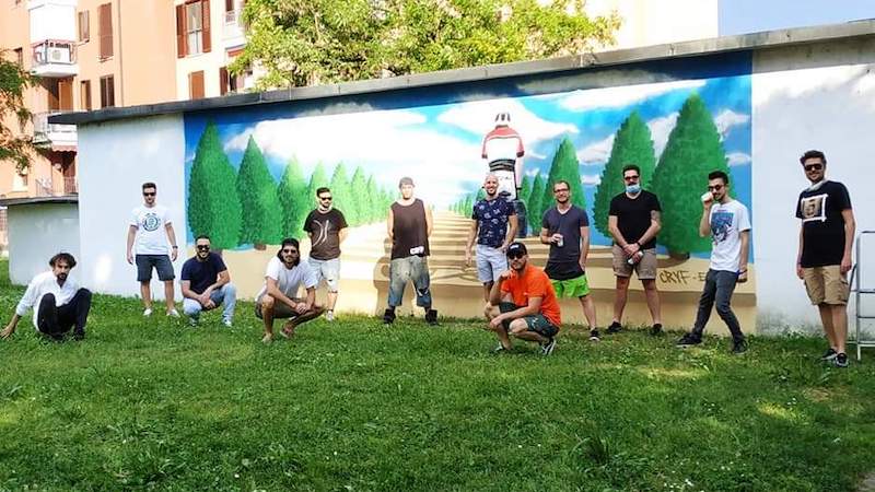 Il murale in ricordo di Daniele, a due anni dalla tragica scomparsa