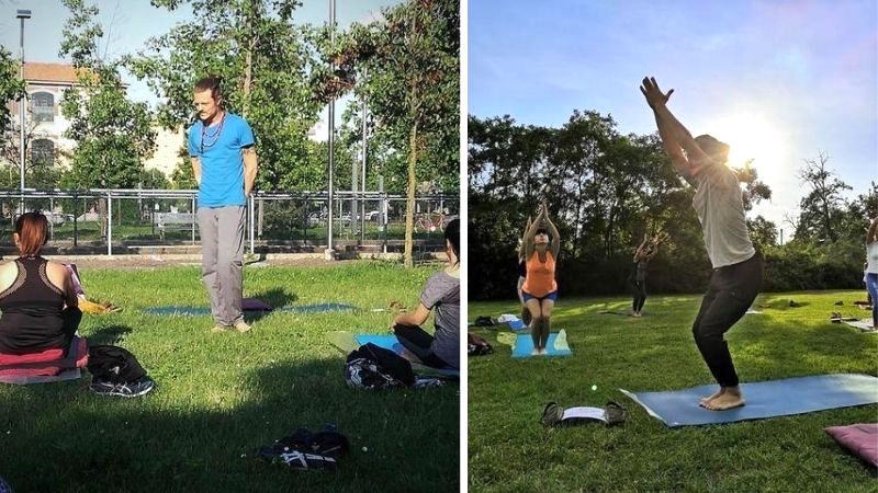 Benessere nella natura: lezioni di yoga al parco delle colline nella ex Burgo
