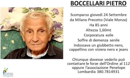 Ritrovato Pietro Boccellari, era scomparso da casa