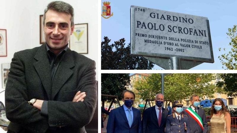 I giardini di viale Cermenate intitolati a Paolo Scrofani a 18 anni dalla morte FOTO