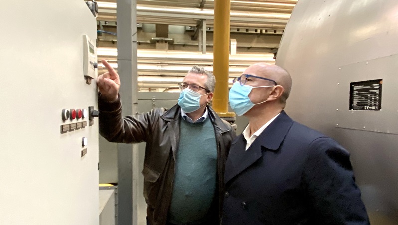 Teleriscaldamento quartiere Aler, sopralluogo del sindaco alla centrale termica
