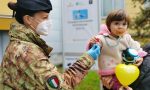 Militari e clown insieme per la vaccinazione antinfluenzale dei bambini FOTO