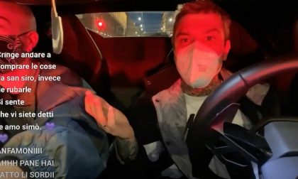 Fedez in giro in Lamborghini regala 5mila euro raccolti da donazioni di fan