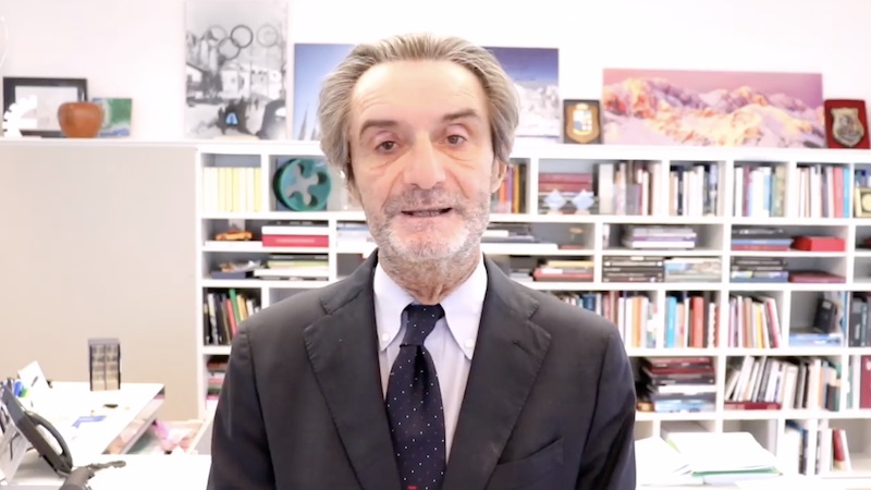 Fontana: “La Lombardia da domenica in zona gialla” VIDEO