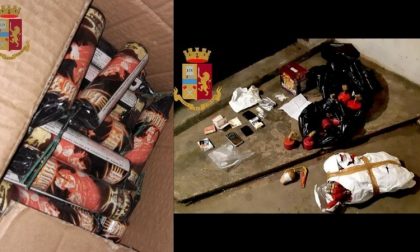 Droga e materiale pirotecnico nel seminterrato: in arresto 19enne