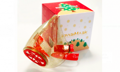 Invisimask, la mascherina trasparente indossa un nuovo “look" per le prossime feste di Natale