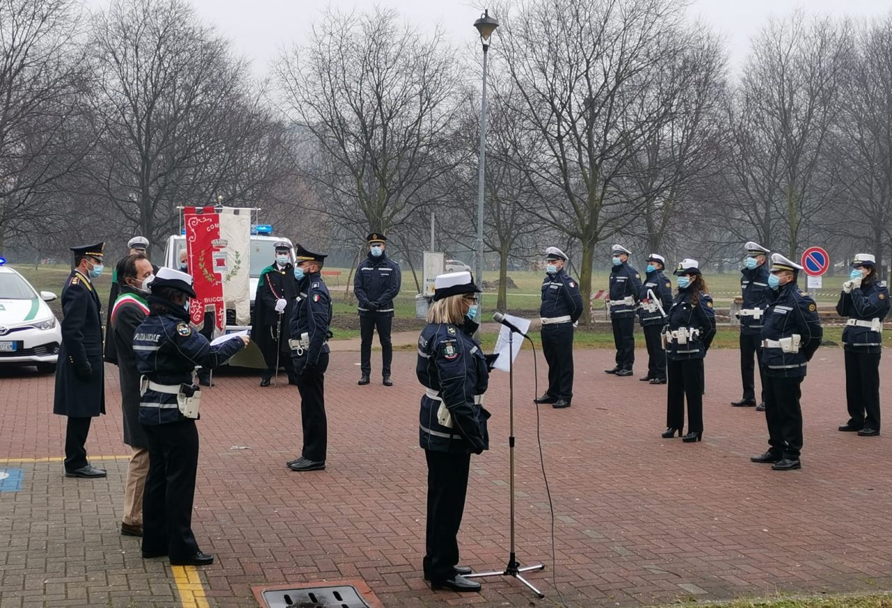 Agenti premiati patrono polizia locale