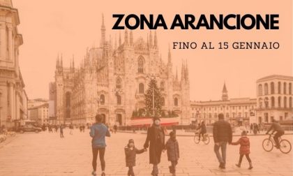 Lombardia in zona arancione da domani e fino al 15 gennaio