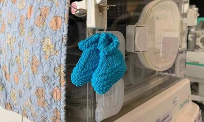 Le calzine dell'Epifania appese alle culle dei neonati nell'ospedale Niguarda