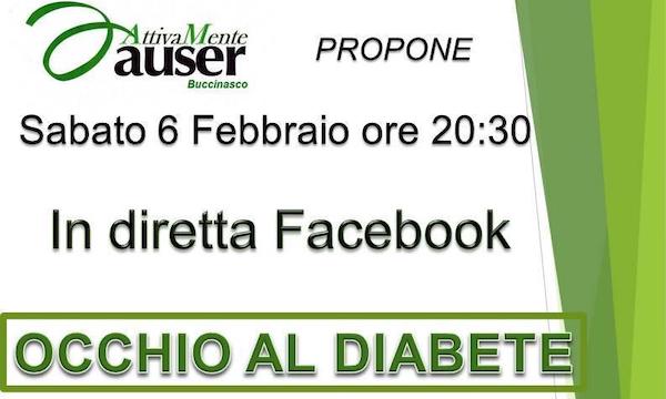 Rischio diabete, incontro online con Auser Attivamente
