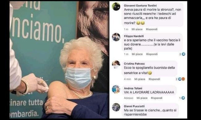 La senatrice Liliana Segre bersaglio sui social: insultata dopo la vaccinazione