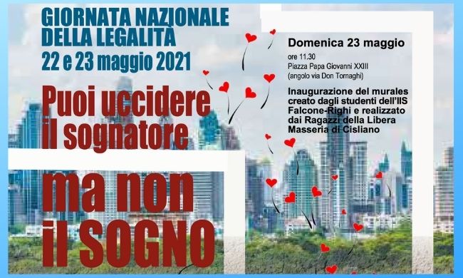“Puoi uccidere il sognatore, ma non il sogno”: murales per ricordare le vittime delle stragi mafiose