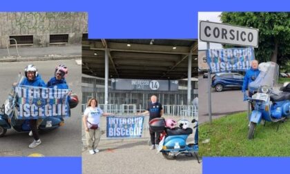 L'impresa: dalla Puglia a San Siro in Vespa per festeggiare lo scudetto dell'Inter