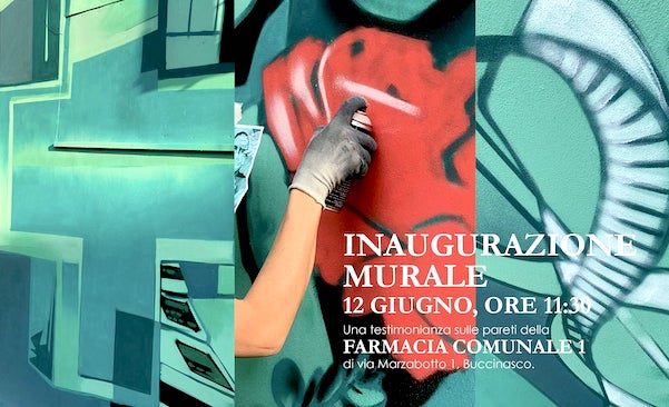 A Buccinasco un murale per ringraziare il personale sanitario