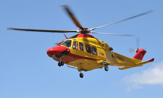 18enne cade dalla moto: elisoccorso in azione a Gaggiano