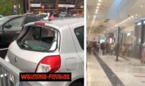 Temporali a raffica su Milano: la grandine rompe i vetri delle auto a Rozzano
