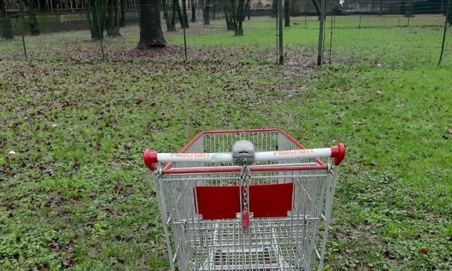 Carrelli in città, 300 euro di multa per chi li abbandona a Cesano