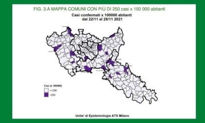 Monitoraggio Covid Ats provincia Milano: i Comuni con incidenza da "vecchia" zona rossa