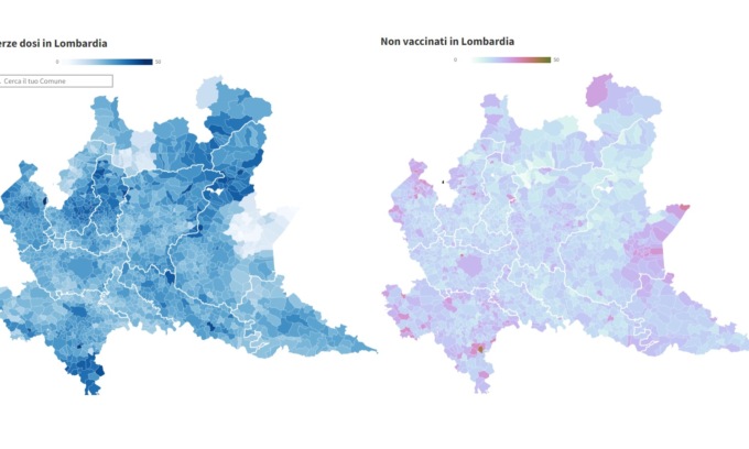 Chi con tre, chi con zero dosi | I vaccini anti Covid in Lombardia: la mappa interattiva