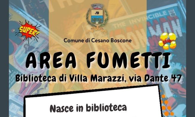 Alla Biblioteca di Villa Marazzi uno spazio dedicato agli appassionati di fumetti