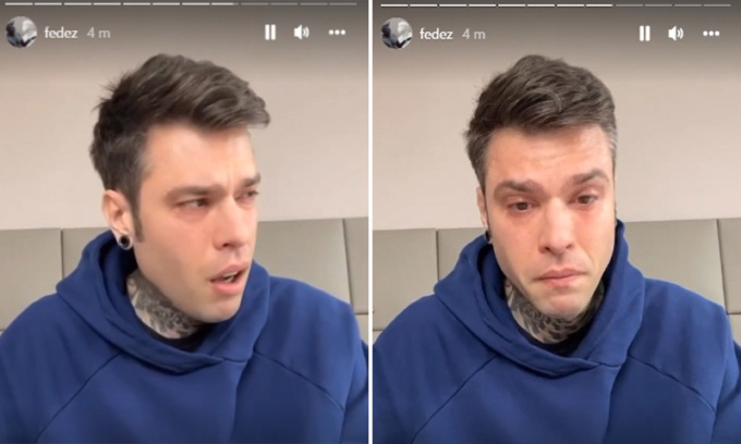 Fedez in lacrime su Instagram: “Sono malato, necessario un percorso”