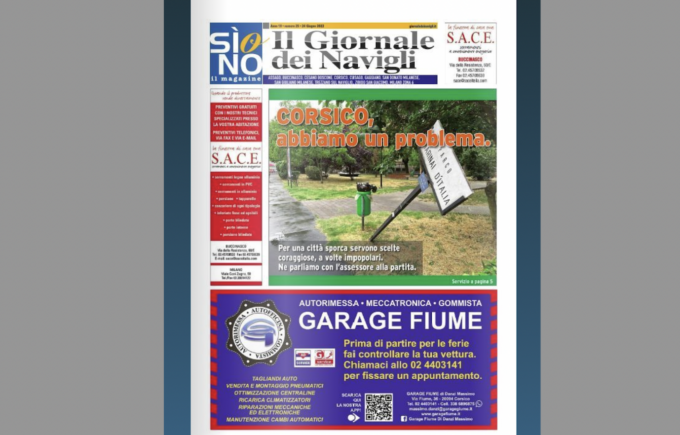 Ecco l’edizione cartacea de il Giornale dei Navigli online