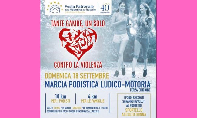 Il 18 settembre di corsa contro la violenza con il Circolo donne Sibilla Aleramo