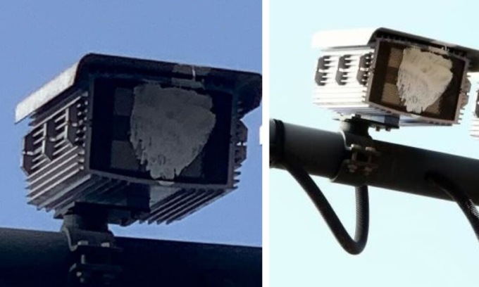Oscurate con vernice bianca le telecamere di Area B nel sudovest di Milano: “Se la città ti spia, accecala”