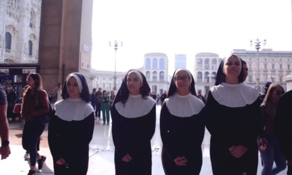 Sister Act e il flash mob delle suore in centro a Milano