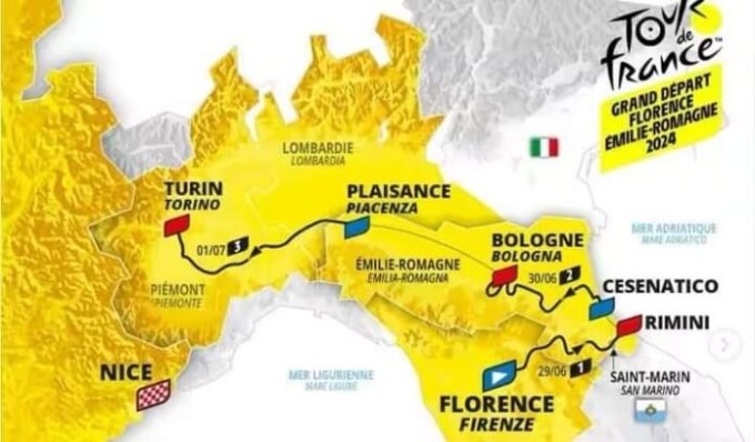 Tour de France 2024, le prime tappe dall’Italia