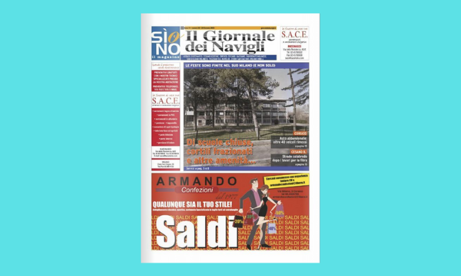 Ecco l’edizione cartacea de il Giornale dei Navigli online