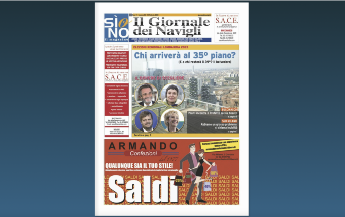 Ecco l’edizione cartacea de il Giornale dei Navigli online