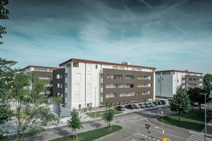 Suggestioni in Doghe Prefa per un complesso residenziale a Padova