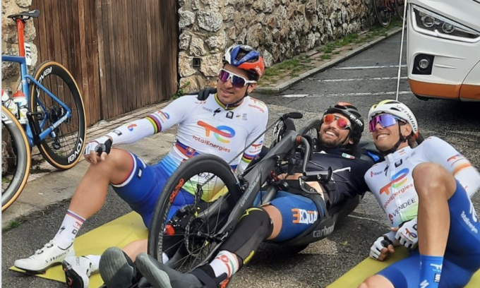 Samuele Manfredi alla Tirreno Adriatico