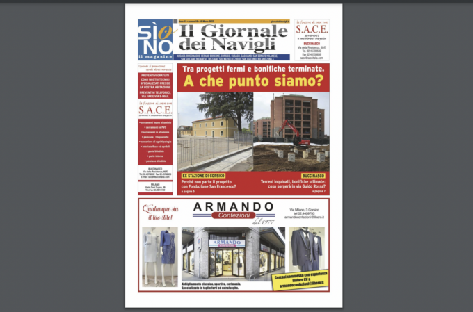 Ecco l’edizione cartacea de il Giornale dei Navigli online