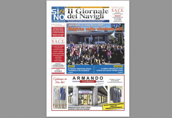 Ecco l’edizione cartacea de il Giornale dei Navigli online