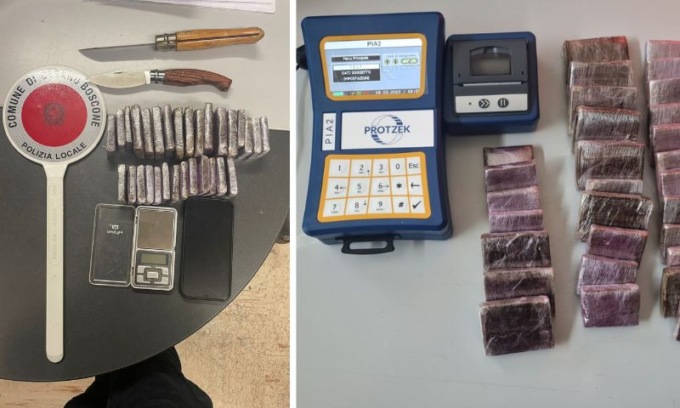 Recuperato un chilo di hashish dalla polizia locale di Cesano