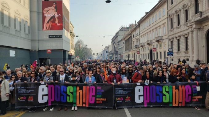 A Milano oltre 50.000 persone in piazza Duomo in ricordo delle vittime della mafia
