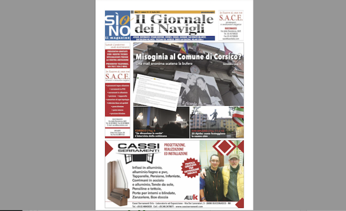 Ecco l’edizione cartacea de il Giornale dei Navigli online