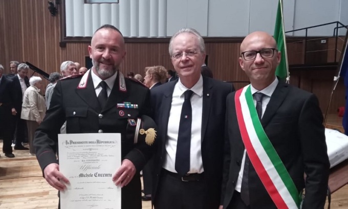 Il luogotenente di Trezzano Michele Cuccuru nominato Ufficiale dell’Ordine al Merito