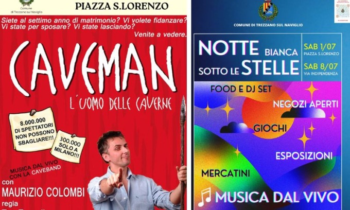 Continuano le feste dell’estate trezzanese con le Notti bianche di luglio e il grande cabaret in piazza