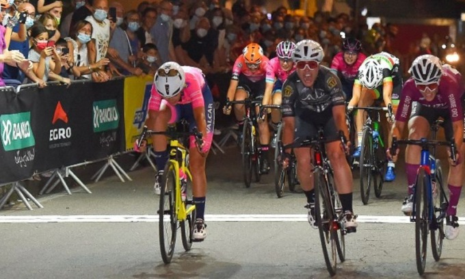 Silvia Zanardi sul podio femminile del Trofeo Antonietto Rancilio 2023
