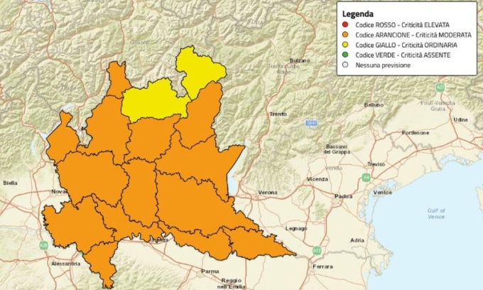 Acqua e vento in arrivo nel milanese: scatta l’allerta arancione