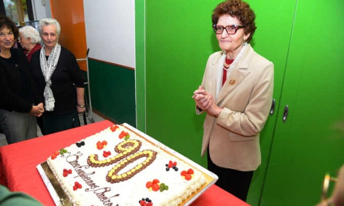 Grande festa all’oratorio Sant’Adele di Corsico per i 90 anni di Andreina Tosi