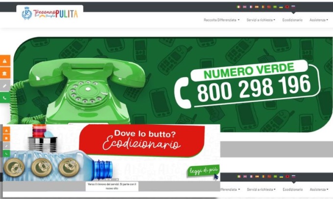 1° dicembre: è online il nuovo sito internet di igiene ambientale del Comune di Trezzano