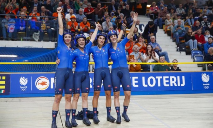 Europei ciclismo su pista, le donne dell’inseguimento conquistano l’oro