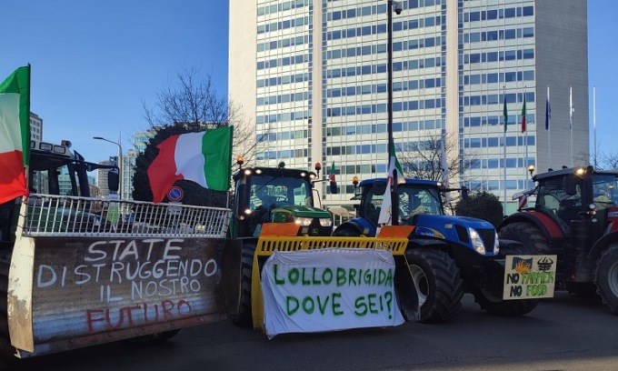 Gli agricoltori tornano sotto al Pirellone e si portano anche la mucca Ercolina